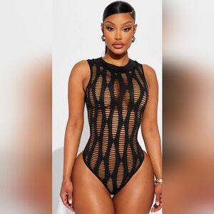 Stand Out Vibe Fishnet Bodysuit